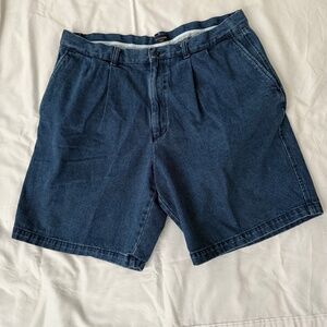 Mens Vintage Dockers Denim Pleated Front Shorts‎ size 38